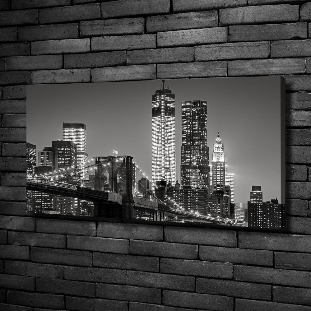 Tableau photo sur toile Manhattan la nuit