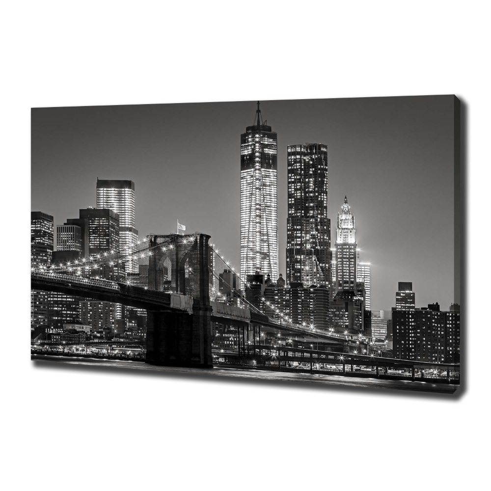 Tableau photo sur toile Manhattan la nuit