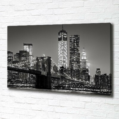 Tableau photo sur toile Manhattan la nuit