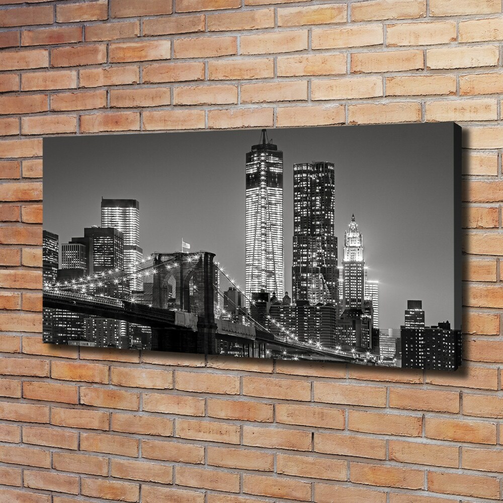 Tableau photo sur toile Manhattan la nuit