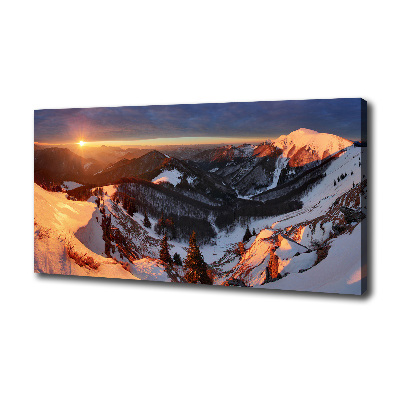 Tableau photo sur toile Hiver dans les montagnes