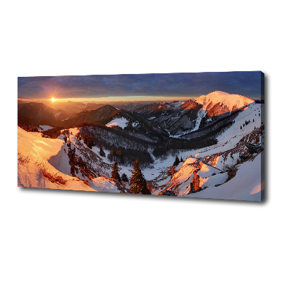 Tableau photo sur toile Hiver dans les montagnes