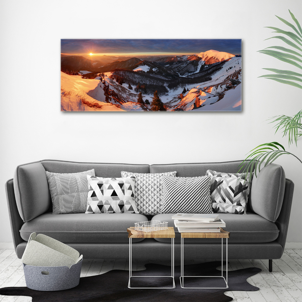 Tableau photo sur toile Hiver dans les montagnes