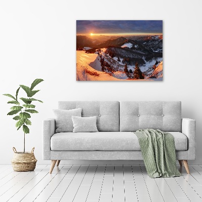 Tableau photo sur toile Hiver dans les montagnes