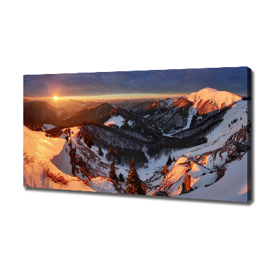 Tableau photo sur toile Hiver dans les montagnes