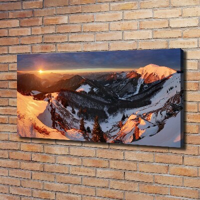 Tableau photo sur toile Hiver dans les montagnes