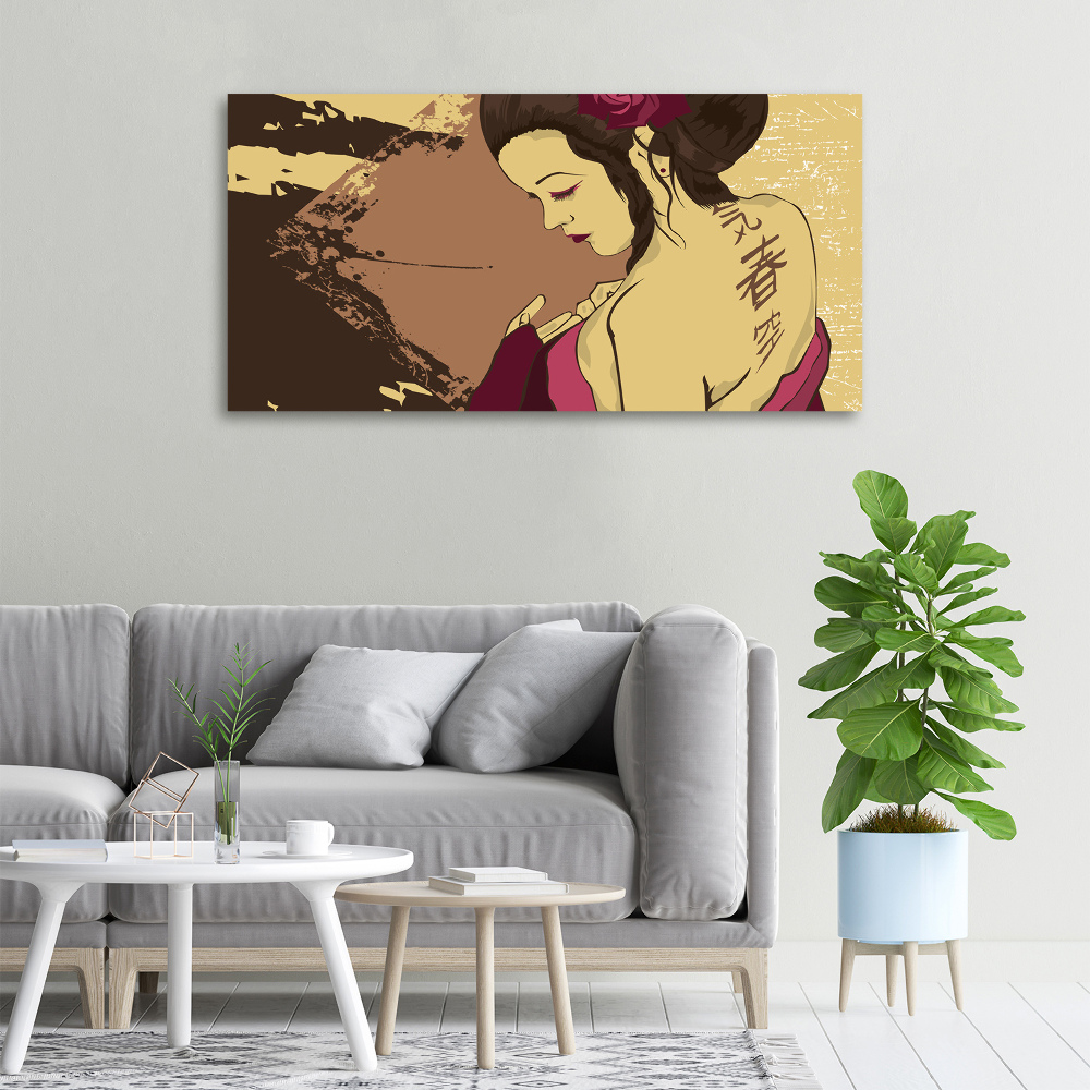 Tableau imprimé sur toile Geisha