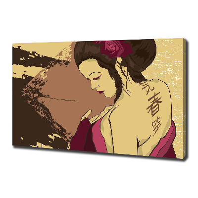 Tableau imprimé sur toile Geisha