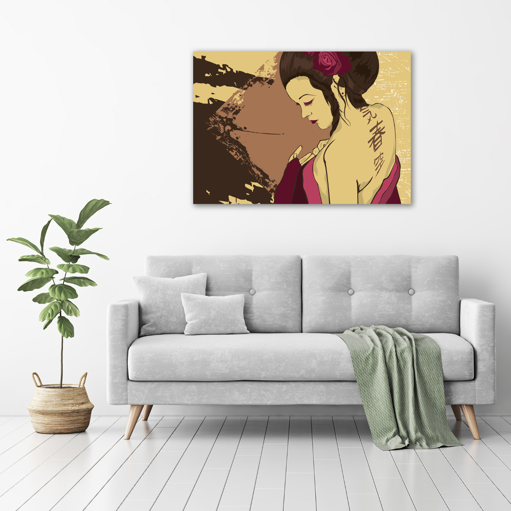 Tableau imprimé sur toile Geisha