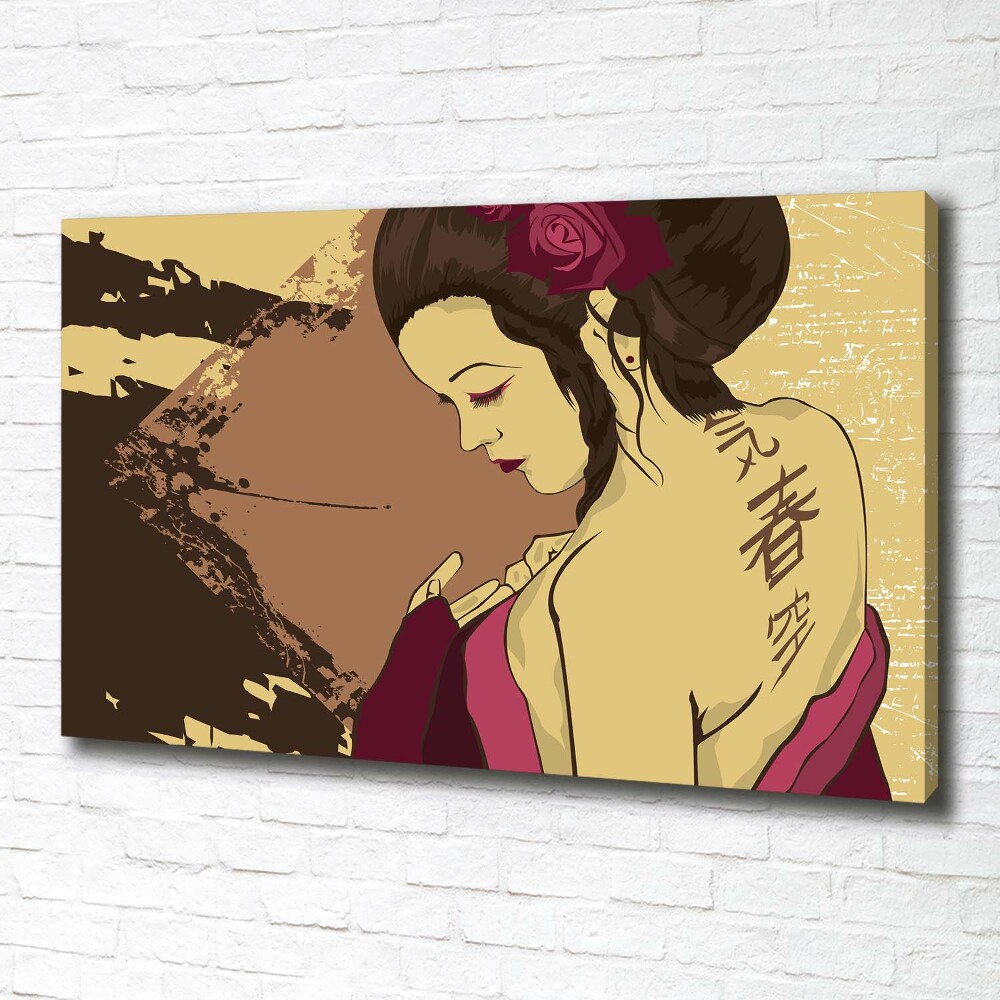 Tableau imprimé sur toile Geisha