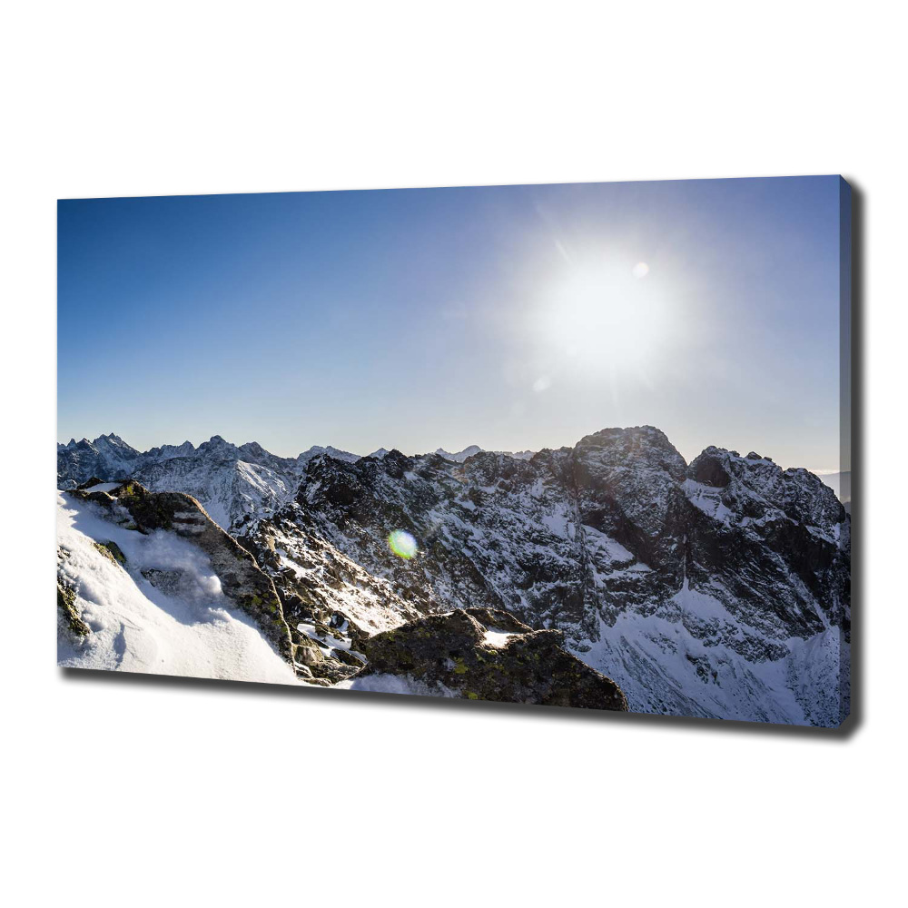 Tableau mural sur toile Hiver dans les Tatras