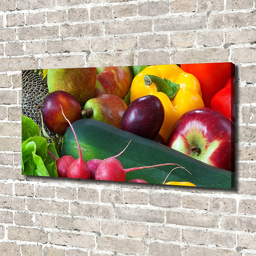 Tableau mural sur toile Fruits et légumes