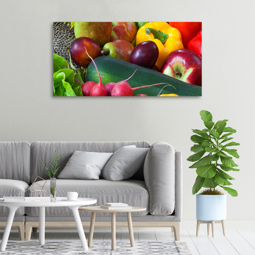 Tableau mural sur toile Fruits et légumes