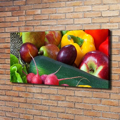 Tableau mural sur toile Fruits et légumes