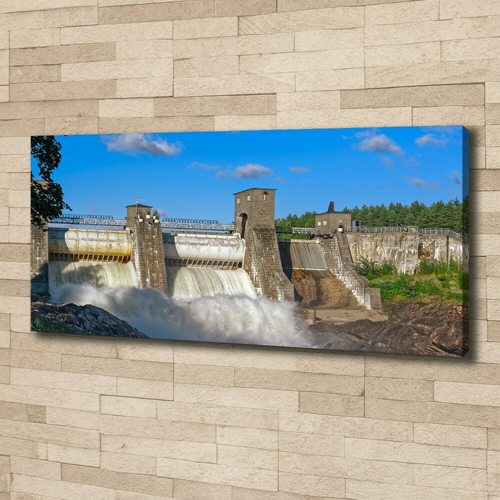 Tableau mural sur toile Barrage d'eau