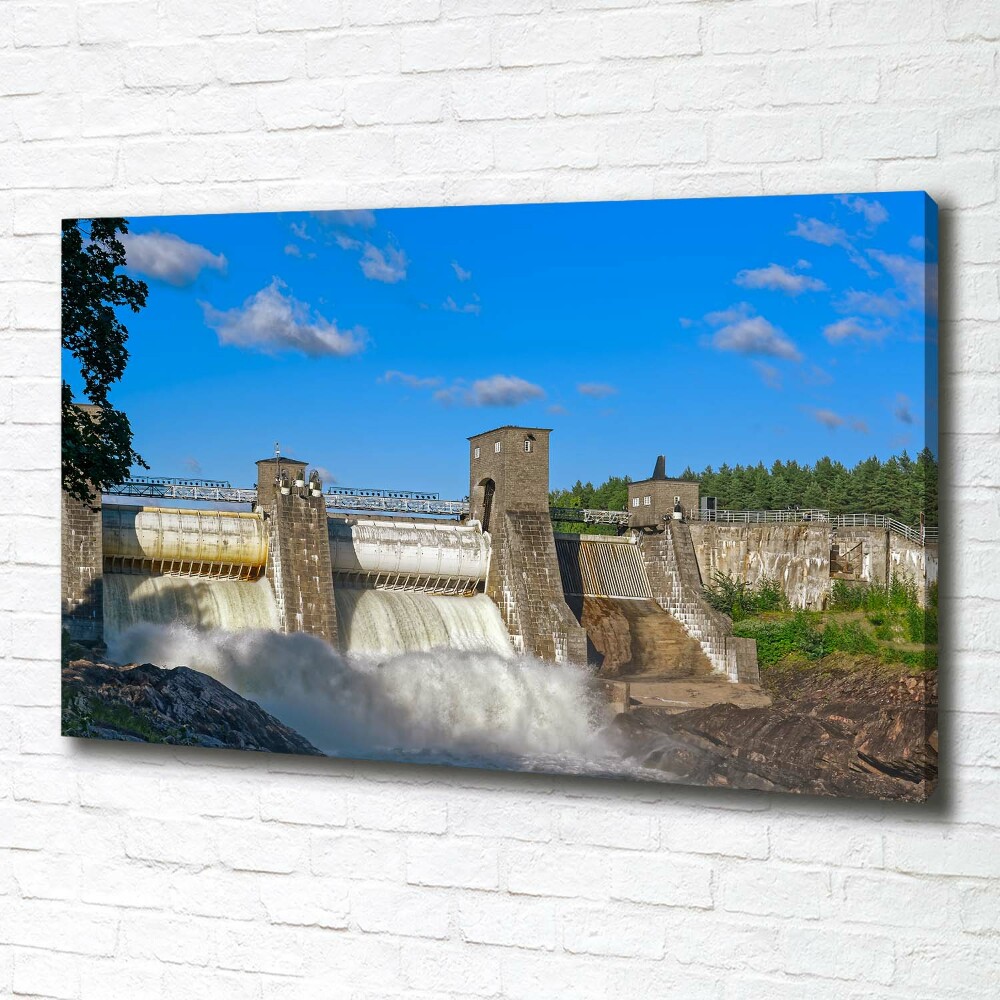 Tableau mural sur toile Barrage d'eau