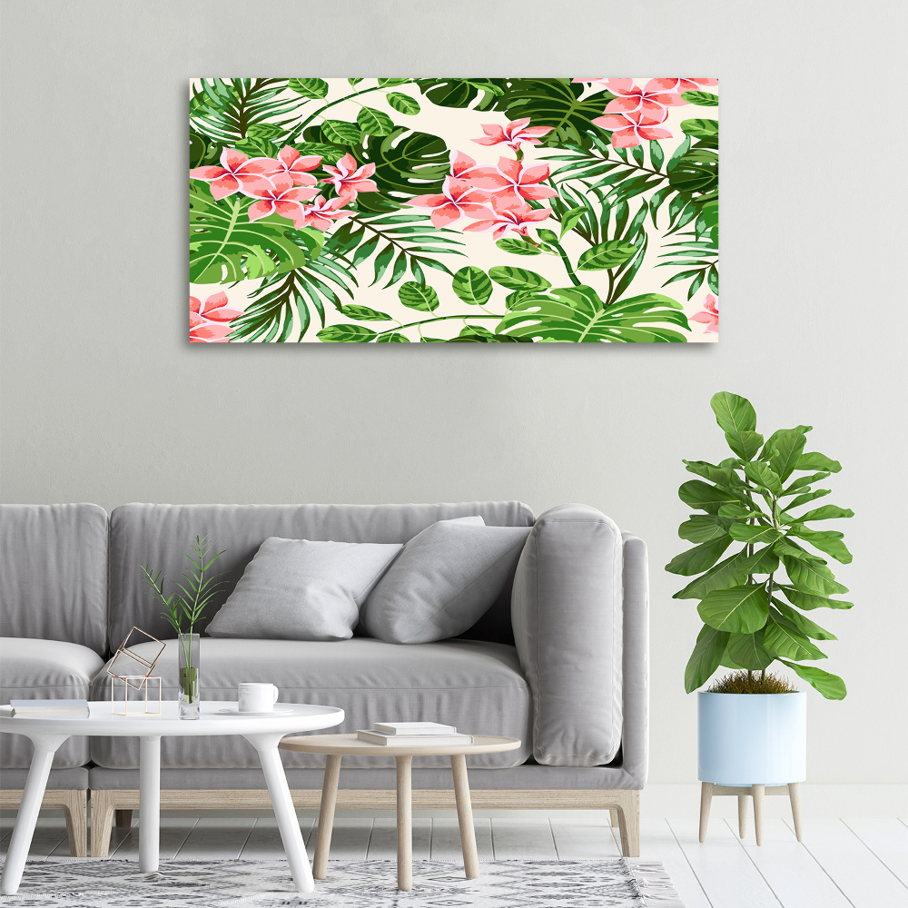 Tableau sur toile Une multitude de fleurs