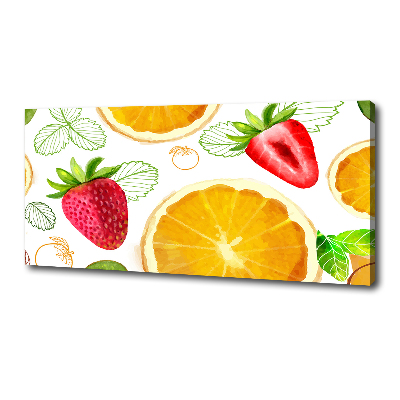 Tableau toile imprimée Fruits