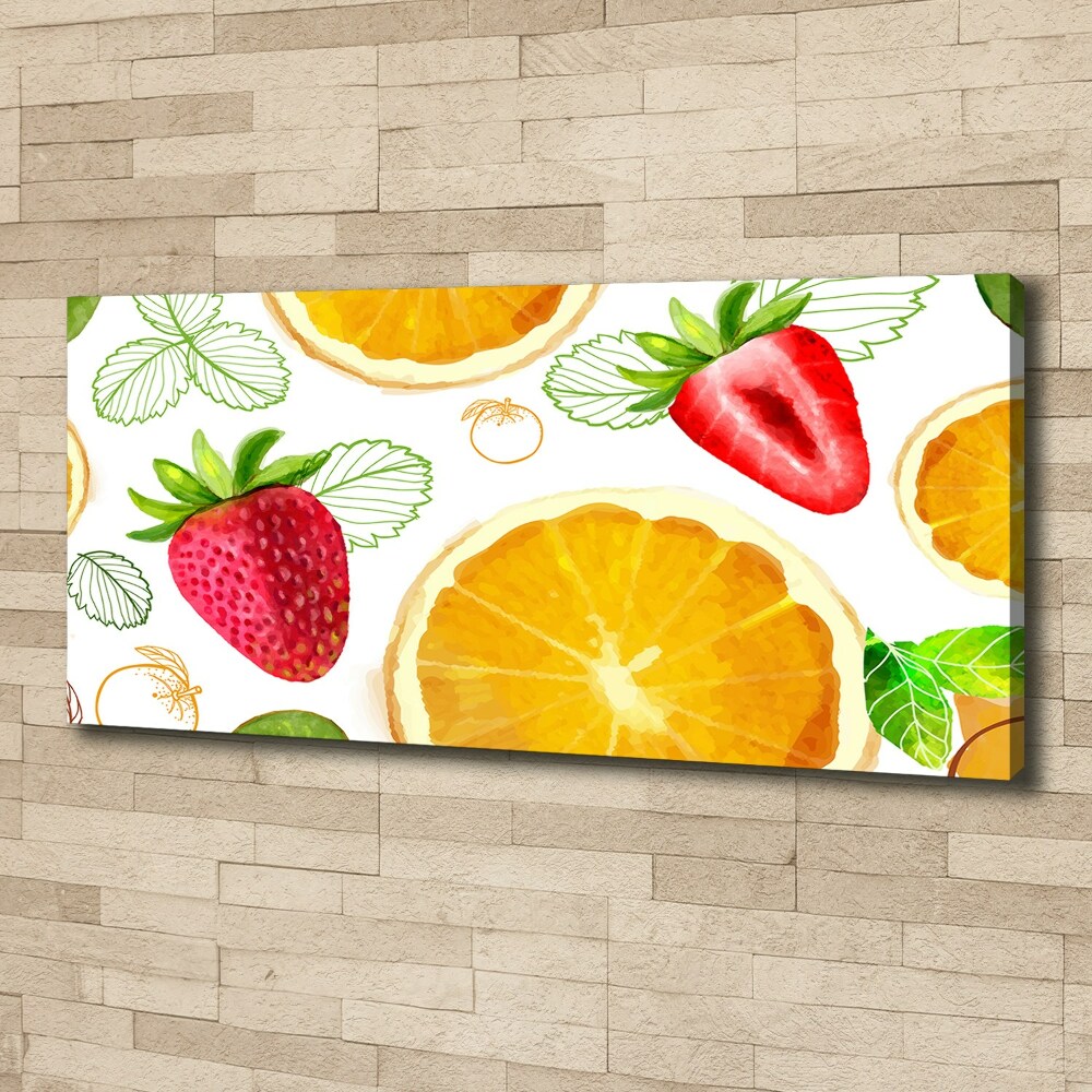 Tableau toile imprimée Fruits