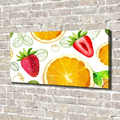 Tableau toile imprimée Fruits