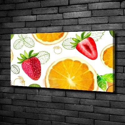 Tableau toile imprimée Fruits