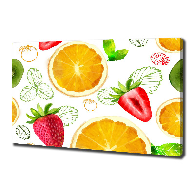 Tableau toile imprimée Fruits