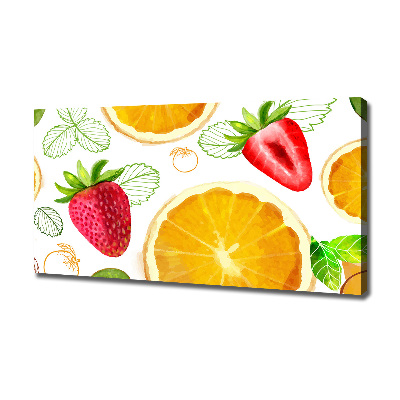 Tableau toile imprimée Fruits