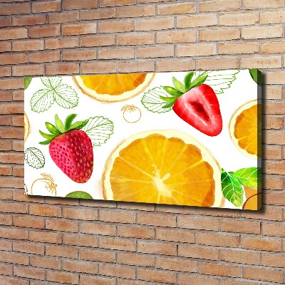 Tableau toile imprimée Fruits