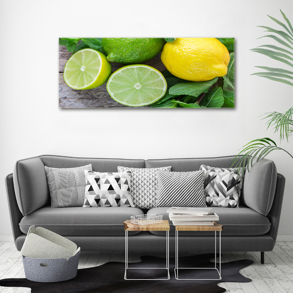 Tableau mural sur toile Chaux et citron