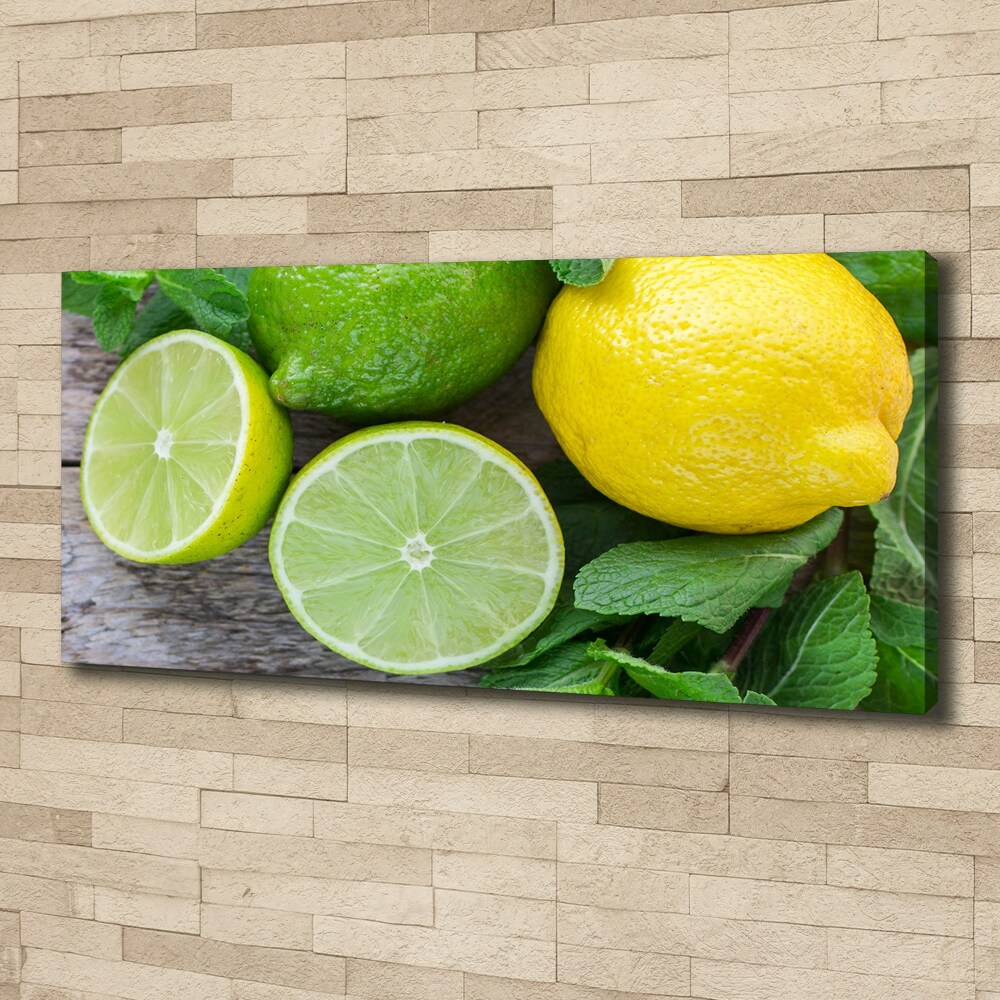 Tableau mural sur toile Chaux et citron