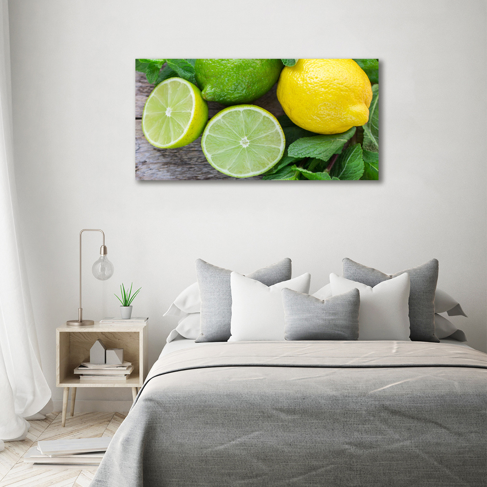 Tableau mural sur toile Chaux et citron