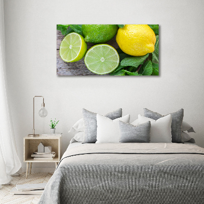 Tableau mural sur toile Chaux et citron