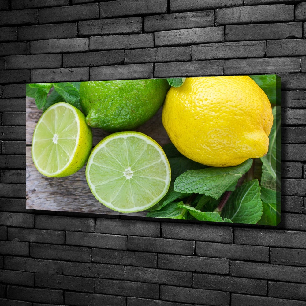 Tableau mural sur toile Chaux et citron