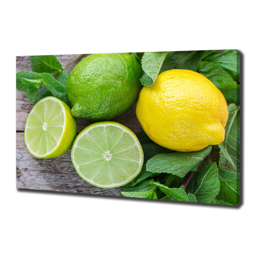 Tableau mural sur toile Chaux et citron