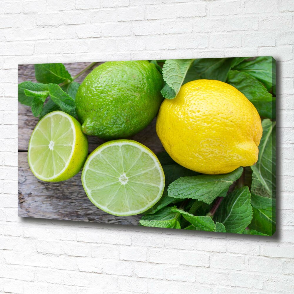 Tableau mural sur toile Chaux et citron