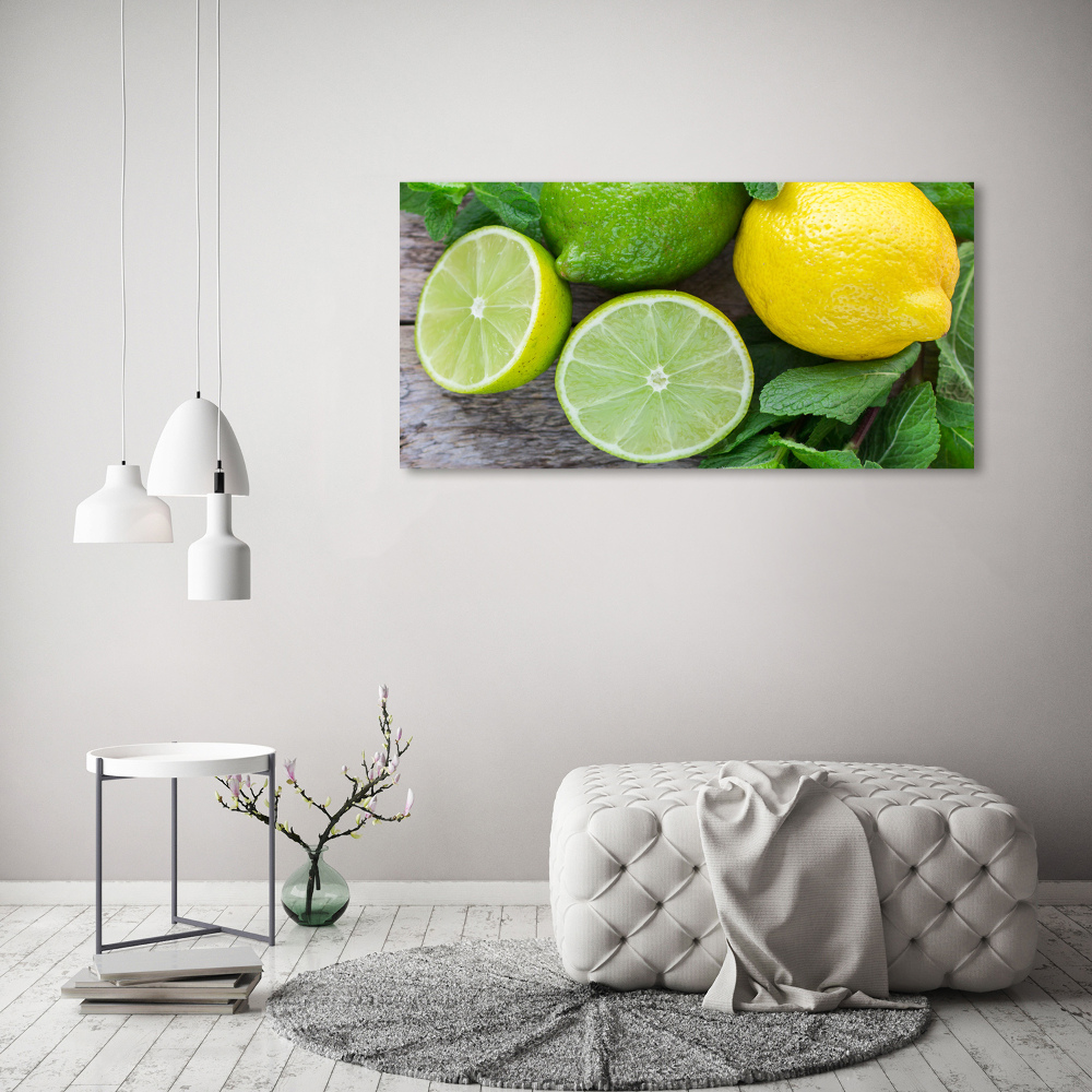 Tableau mural sur toile Chaux et citron