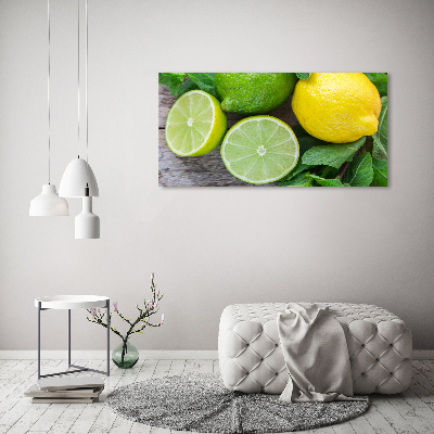 Tableau mural sur toile Chaux et citron