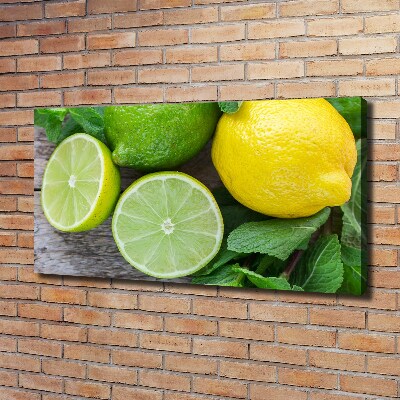 Tableau mural sur toile Chaux et citron