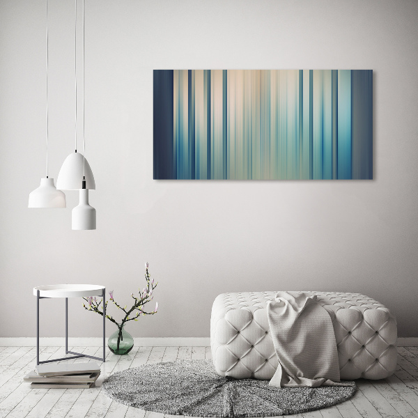 Tableau toile imprimée Rayures bleues