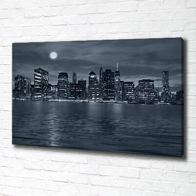 Tableau sur toile New York de nuit