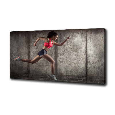 Tableau photo sur toile Femme en train de courir