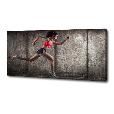 Tableau photo sur toile Femme en train de courir