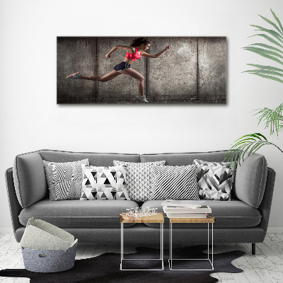 Tableau photo sur toile Femme en train de courir