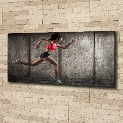 Tableau photo sur toile Femme en train de courir