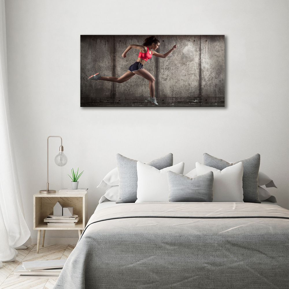 Tableau photo sur toile Femme en train de courir