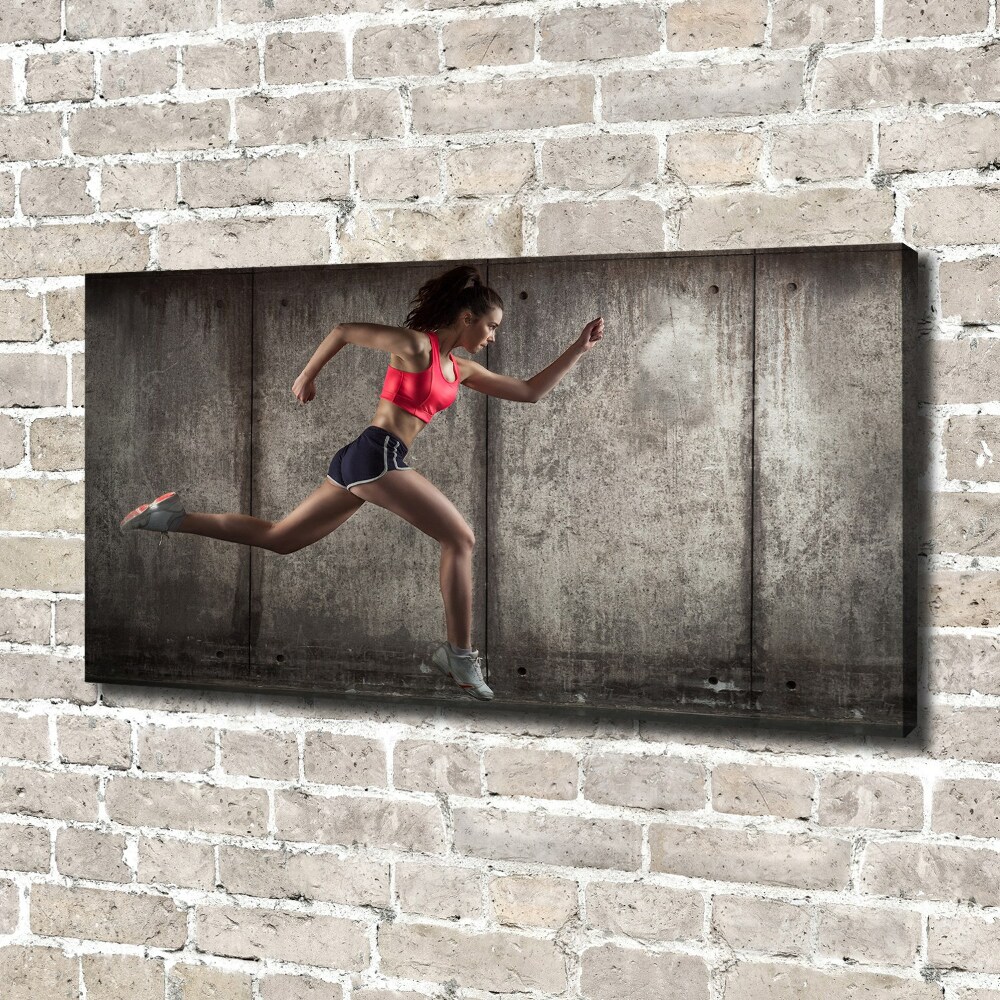 Tableau photo sur toile Femme en train de courir