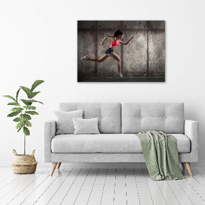 Tableau photo sur toile Femme en train de courir