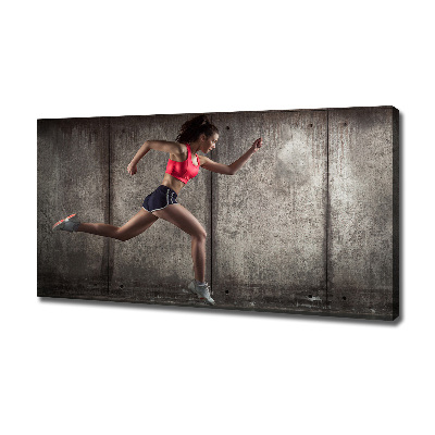 Tableau photo sur toile Femme en train de courir