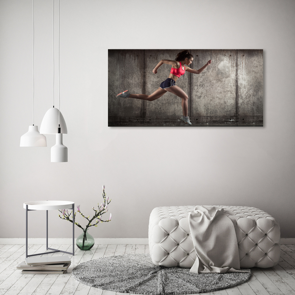 Tableau photo sur toile Femme en train de courir