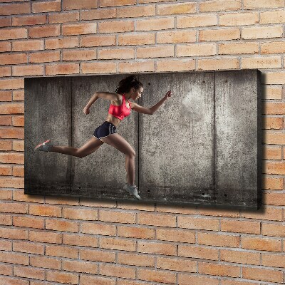 Tableau photo sur toile Femme en train de courir